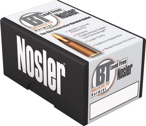 Nosler 60003 Trophy Grade  22-250 Rem 55 gr Ballistic Tip Lead-Free 20 Bx/ 10 Cs