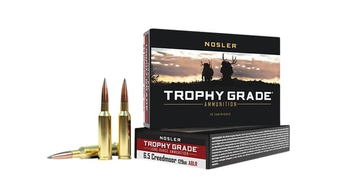 Nosler 60091 Trophy Grade Long-Range 6.5 Creedmoor 129 gr Nosler Spitzer AccuBond Long Range 20 Per Box/ 10 Case