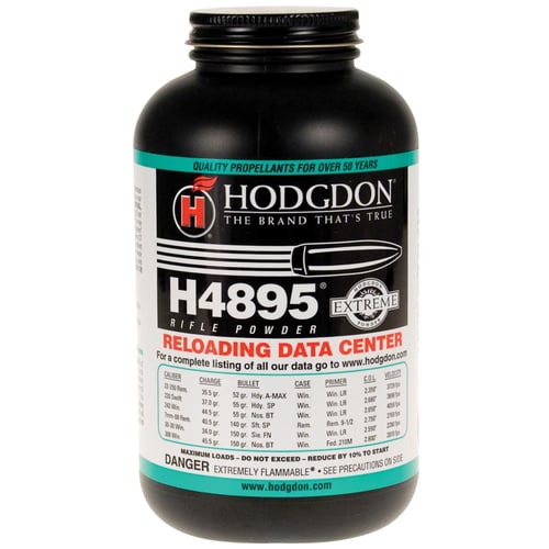 Hodgdon 48951 Extreme H4895 Rifle Powder Multi-Caliber 1 lb