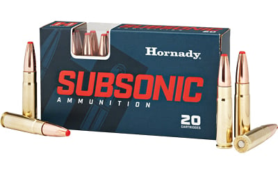 Hornady 80877 Subsonic Rifle 300 Blackout 190 gr Sub X 20 Per Box/ 10 Case