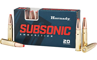 HORNADY SUBSONIC 300 AAC 190GR SUB-X 20RD 10BX/CS