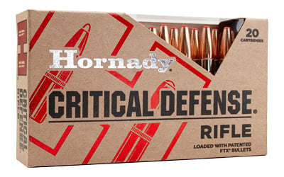 Hornady 80920 Critical Defense  308 Win 155 gr Flex Tip eXpanding 20 Per Box/ 10 Case