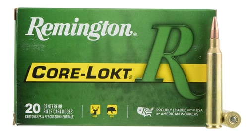 Remington R7RUM01 Core-Lokt Rifle Ammo 7MM Rem Ultra Mag, 150 Gr, PSP