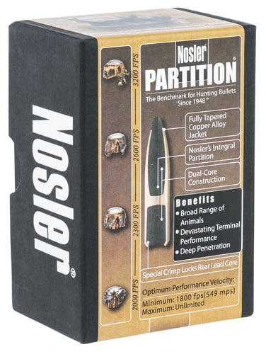 NOSLER BULLETS 6.5MM .264 140GR PARTITION 50CT