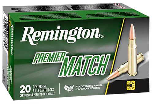 Remington Ammunition 27686 Premier Match 223 Rem 77 gr Sierra MatchKing BTHP 20 Per Box/ 10 Cs
