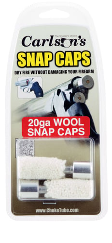 Carlsons Choke Tubes 00106 Snap Cap  20 Gauge Wool/Aluminum Base 2 Pack