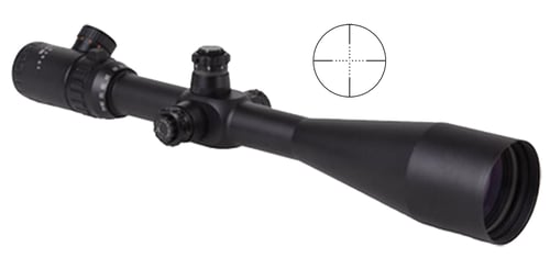 Sightmark SM13018 Triple Duty  10-40x 56mm Obj 12.60-3.22 ft @ 100 yds FOV 30mm Tube Matte Black Finish Illuminated Black/Green Mil-Dot