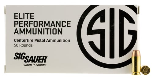 Sig Sauer E40SW150 Elite Performance  40 S&W 165 gr V Crown Jacketed Hollow Point 50 Per Box/ 10 Case