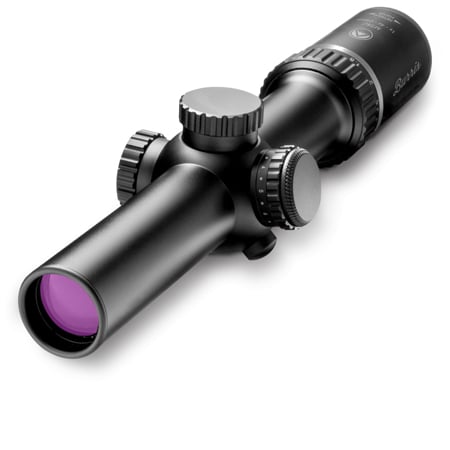 Burris 200426 MTAC 1-4x 24mm Obj 100-32 ft @ 100 yds FOV 30mm Tube Black Matte Illuminated Ballistic AR