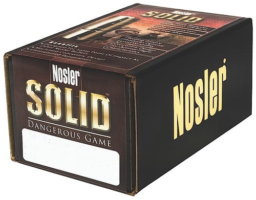 Nosler 29755 Solid Dangerous Game 375 Caliber .375 260 GR 25 Per Box