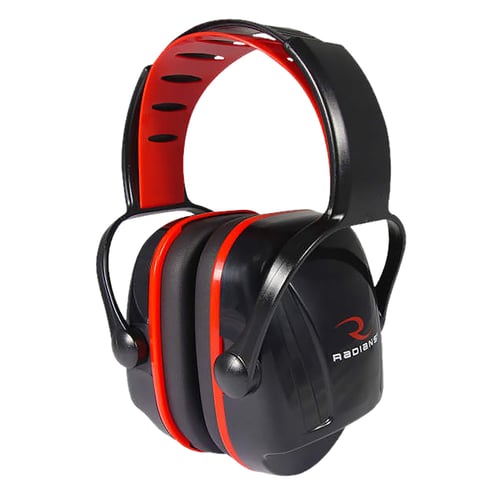 Radians XCaliber Small Earmuff  Red/Black 22db NRR | 674326228341