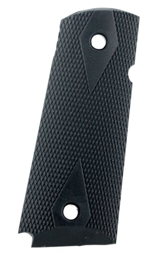 Pearce Grip PGOM2 Side Panel Grips  Double Diamond Checkering Black Rubber for 1911 Compact