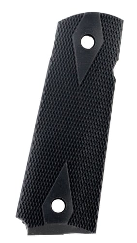 Pearce Grip PG19112 Side Panel Grips  Double Diamond Checkering Black Rubber for 1911 Government