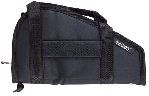 Bulldog BD602 Pistol Rug  Large Size made of Water-Resistant Nylon with Black Finish, Velcro Accessory Pocket, Thick 1.75