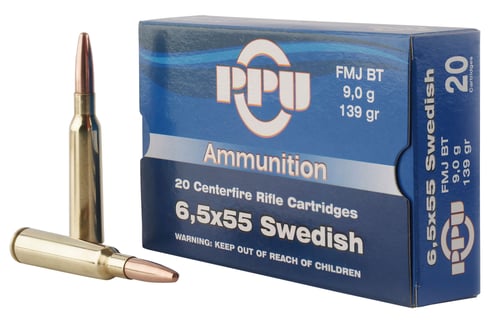 PPU 6.5X55 SWEDISH FMJ 139GR 20/200