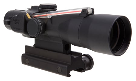 Trijicon 400164 ACOG  Matte Black 3x 30mm Illuminated Red Crosshair 300 Blk 115/220gr Reticle