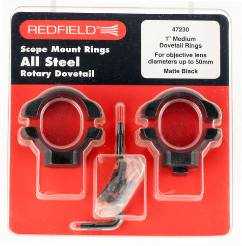 Redfield Mounts 47320 .22 Cal Rings  Matte Black Medium