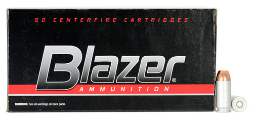 CENTERFIRE 40 S&W 165GR FMJ 50RD/BXBlazer Aluminum Ammunition .40 S&W - 165 GR - FMJ - 1100 FPS - 50/BX - Shoot more for less with Blazer Aluminum. The loads feature aluminum cases to keep price to a minimum, yet offer reliable accurate performance for training at the rangeto a minimum, yet offer reliable accurate performance for training at the range