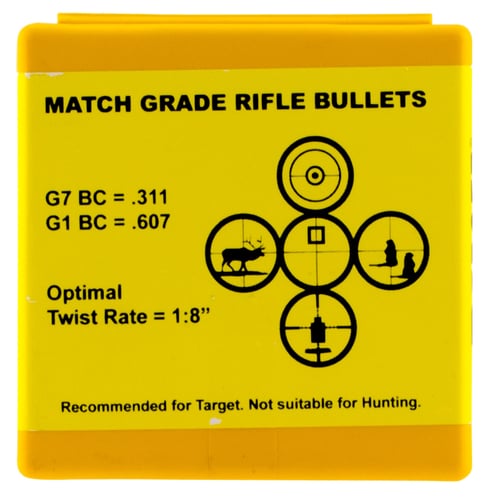 Berger Bullets 26414 Hybrid Target Match Grade 6.5 Creedmoor .264 140 gr Hybrid 100 Per Box