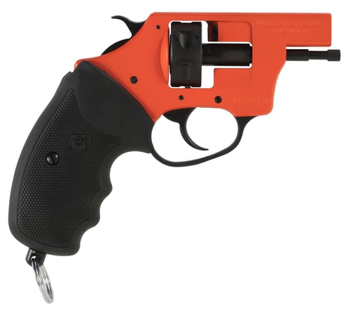 Charter Arms 82090 Pro 209  209 Primers, 6rd Orange Cerakote Frame, Black Rubber Grips