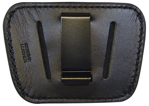 PSP 035BLK Belt Slide  IWB/OWB Leather Belt Clip/Slide Fits Med/Lg Semi-Auto Ambidextrous