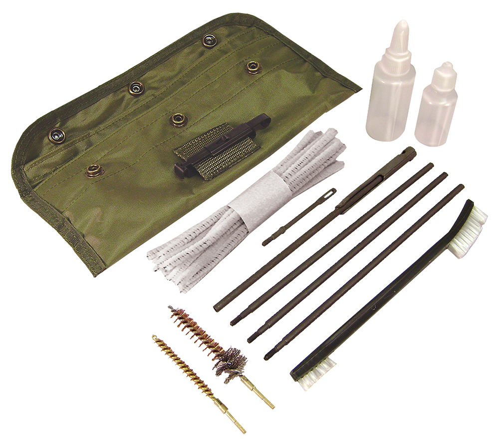 PSP CLEANING KIT AR15/M16 GI FIELD OD GREEN POUCH