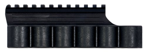 TacStar 1081021 Shotgun Rail Mount  with SideSaddle Black Hardcoat Anodized 7.25