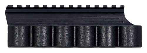 TacStar 1081022 Shotgun Rail Mount  with SideSaddle Black Hardcoat Anodized 7.25