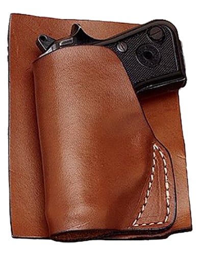 Hunter Company 25002 Pocket  Pocket Brown Leather Pocket Fits Ruger LCP 380 Right Hand