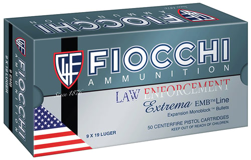 Fiocchi 9X18 Heritage  9x18mm Ultra 100 gr Full Metal Jacket Truncated Cone 50 Per Box/ 20 Case