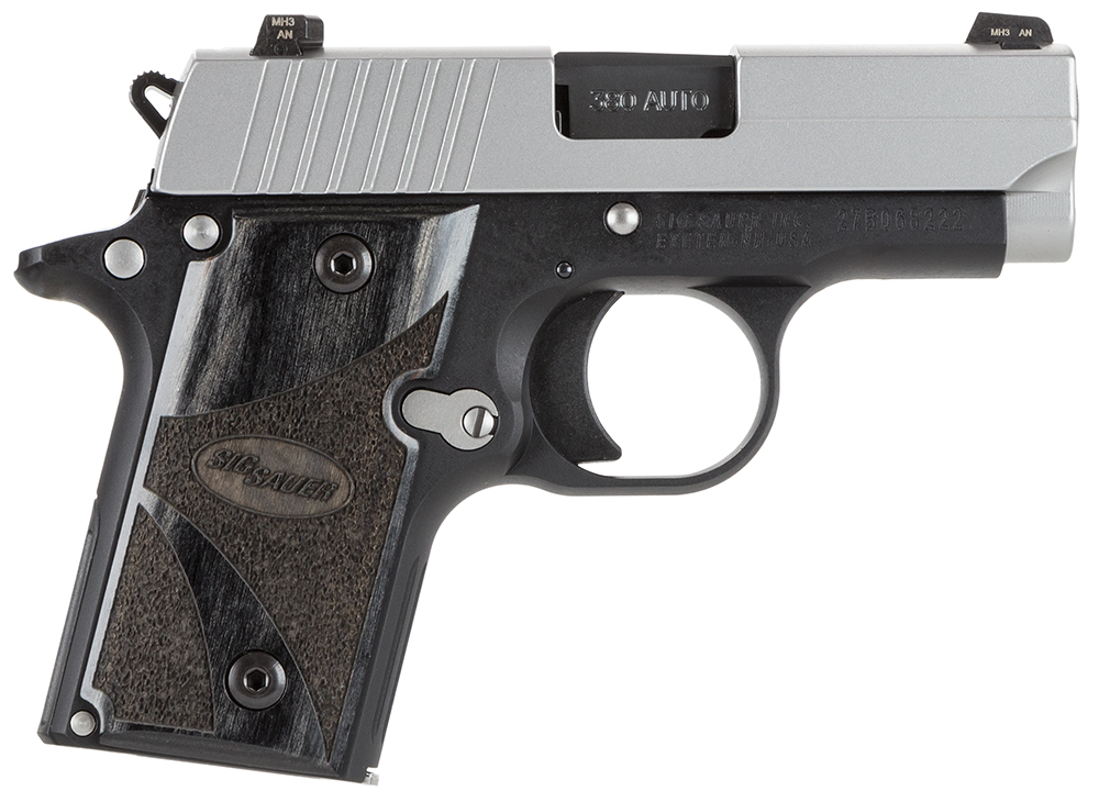 Sig Sauer 238380BG P238 Micro-Compact Blackwood Single 380 Automatic Colt Pistol (ACP) 2.7