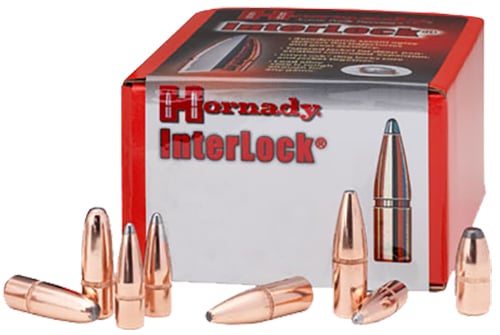 Hornady 2550 InterLock  25 Cal .257 117 gr Round Nose 100 Per Box/ 25 Case