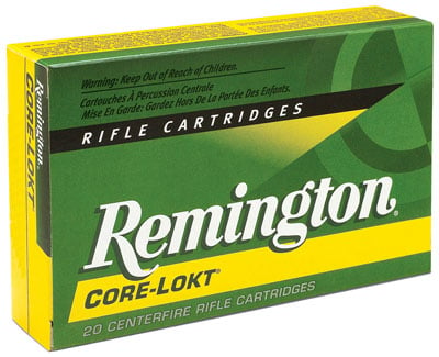 Remington Ammunition 29485 Core-Lokt  30 Rem 150 gr Core-Lokt Pointed Soft Point (PSPCL) 20 Bx/ 10 Cs