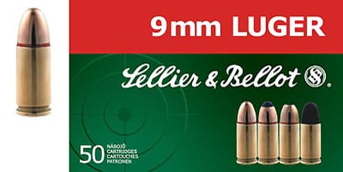 Sellier & Bellot SB9C Handgun  9mm Luger 115 gr Jacket Hollow Point 50 Per Box/ 20 Case