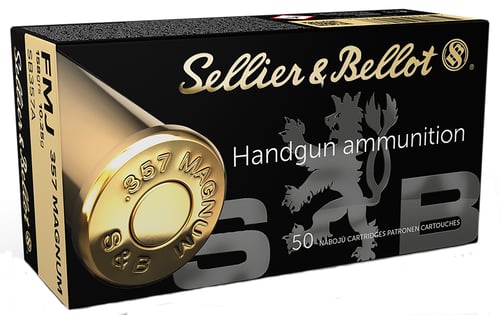 Sellier & Bellot Pistol & Revolver Ammo .357 Mag 158 gr FMJ 50/Box