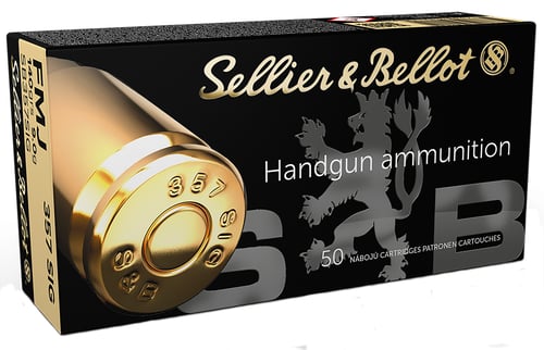 Sellier & Bellot SB357SIG Handgun  357 Sig 140 gr Full Metal Jacket 50 Per Box/ 20 Case