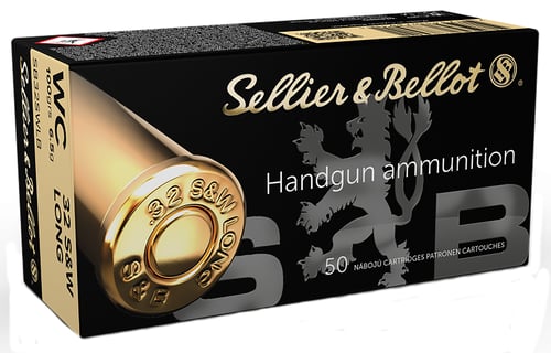 Sellier & Bellot SB32SWLB Handgun  32 S&W Long 100 gr Wadcutter 50 Per Box/ 20 Case