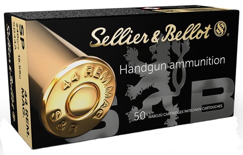 Sellier & Bellot SB44A Handgun  44 Rem Mag 240 gr Soft Point 50 Per Box/ 12 Case