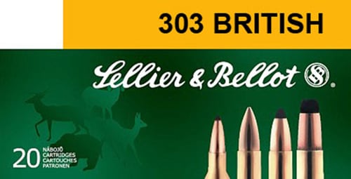Sellier & Bellot SB303A Rifle  303 British 180 gr Full Metal Jacket 20 Per Box/ 20 Case