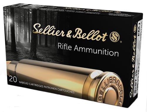 Sellier & Bellot SB857JSA Rifle  8mm Mauser 196 gr Full Metal Jacket 20 Per Box/ 20 Case