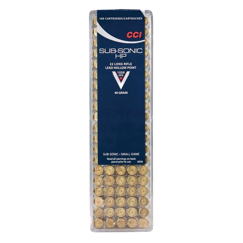 CCI Subsonic Rimfire Ammo