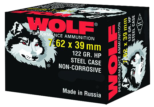 Wolf 762BHP PolyFormance Rifle 7.62X39mm 123 GR Hollow Point 20 Bx/ 50 Cs 1000 Total (Case)