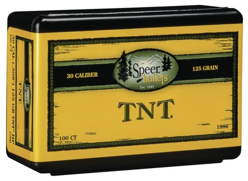 Speer 1986 TNT  30 Cal .308 125 gr Jacket Hollow Point 100 Per Box/ 5 Case