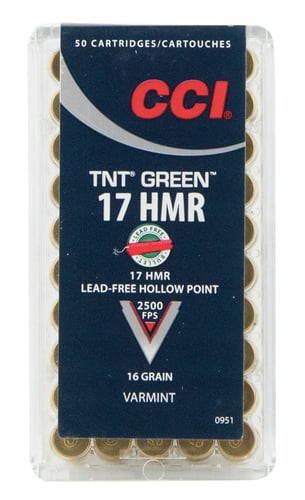 CCI 17HMR 16GR TNT GREEN 50/2000