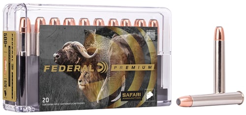 Federal P500NSA Premium Safari Cape-Shok 500 Nitro Express 570 gr Swift A Frame 20 Per Box/ 10 Case