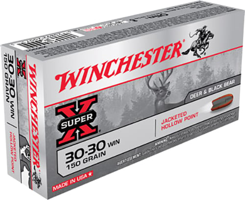 Winchester Ammo X30301 Super X  30-30 Win 150 gr Jacket Hollow Point 20 Per Box/ 10 Case