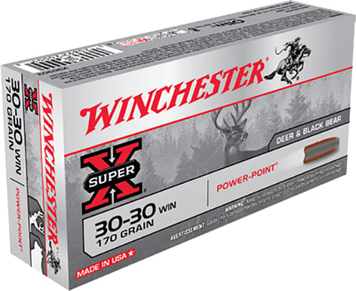 WINCHESTER SUPER-X 30-30 WIN 170GR POWER POINT 20RD 10BX/CS