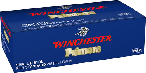 Winchester Ammo WSP Primers #1-1/2 - 108 Small Regular Handgun 1000 Per Box/ 5 Case