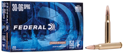 FEDERAL POWER-SHOK 30-06 150GR SP 20RD 10BX/CS