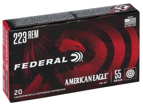 FED AM EAGLE 223REM 55G FMJ BT20/500